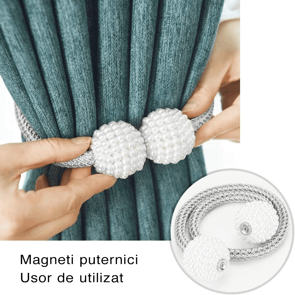 OFERTĂ 4+4 GRATUIT: Șnururi Magnetice pentru Perdele si Draperii