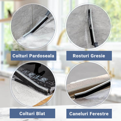 Set 4 Perii pentru Curățarea Zonelor Înguste