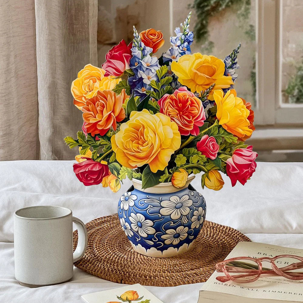 Aranjament Floral Decorativ 3D din Carton